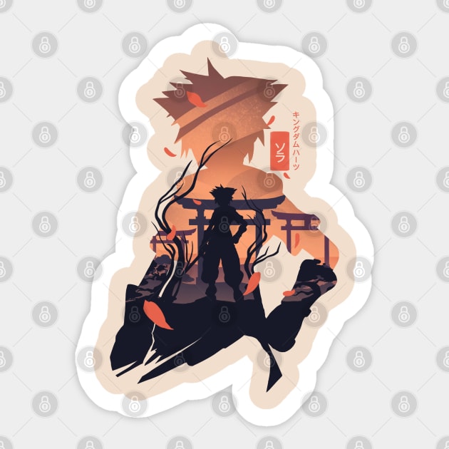 Sora the Keyblade Hero Sticker by whydesign